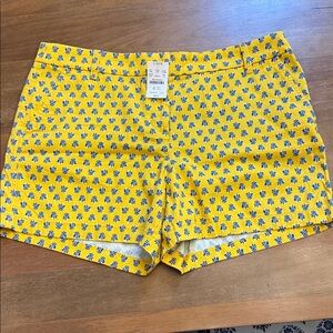 J. Crew Factory Sz 14 Yellow 5” High-Rise Shorts